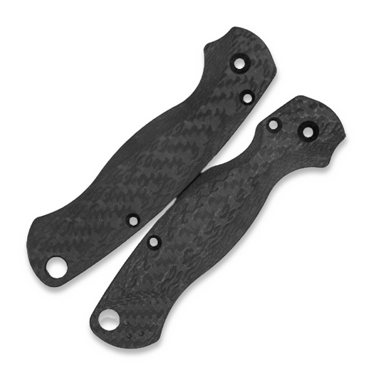 Flytanium Lotus Carbon Fiber Scales for Spyderco PM2 Knife