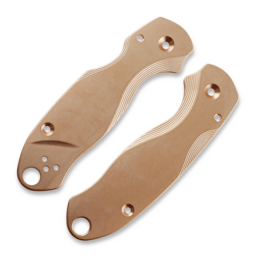 Flytanium Lotus Copper Scales for Spyderco Para 3, Stonewash