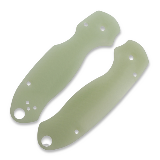 Flytanium Lotus G-10 Scales for Spyderco Para 3 Knife, Natural Jade