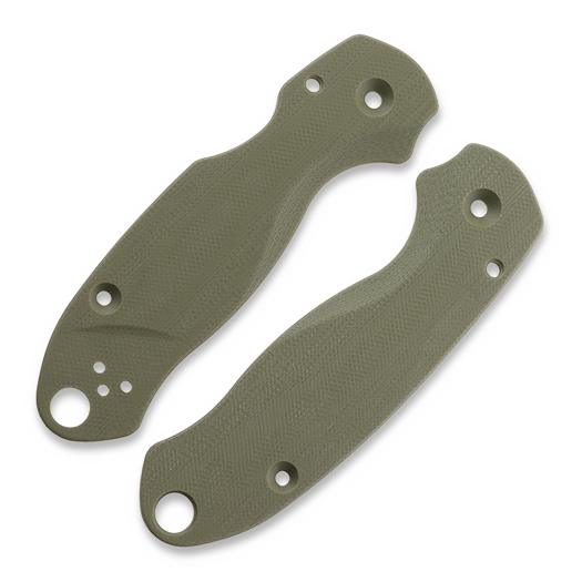 Flytanium Lotus G-10 Scales for Spyderco Para 3 Knife, OD Green