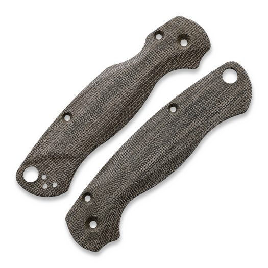 Flytanium Lotus Green Canvas Micarta Scales for Spyderco PM2 Knife