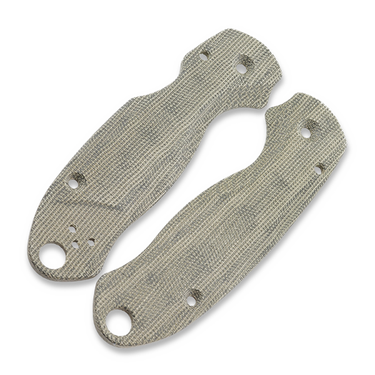Flytanium Lotus Micarta Scales for Spyderco Para 3, Green Canvas