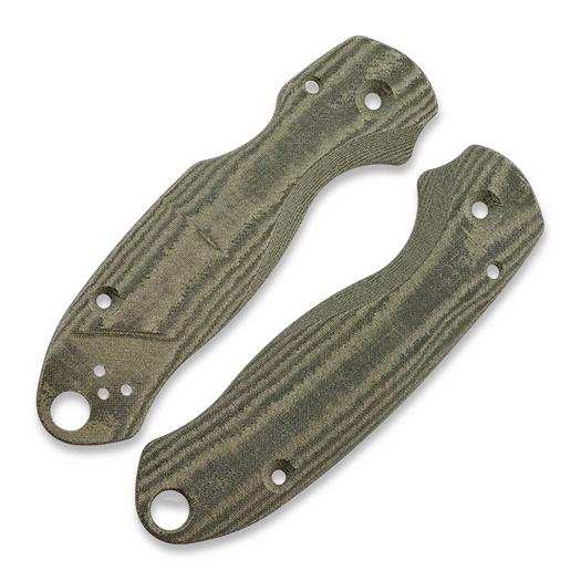 Flytanium Lotus Micarta Scales for Spyderco Para 3, Green Linen