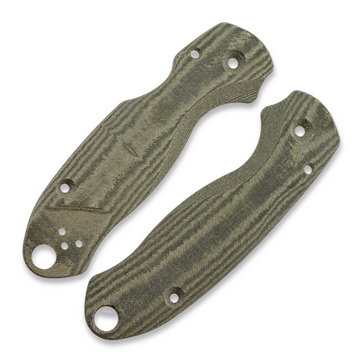 Flytanium Lotus Micarta Scales for Spyderco Para 3, Green Linen