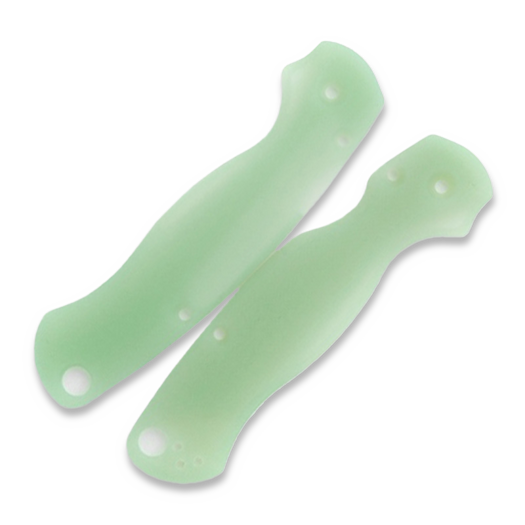 Flytanium Lotus Natural Jade G-10 Scales for Spyderco PM2 Knife