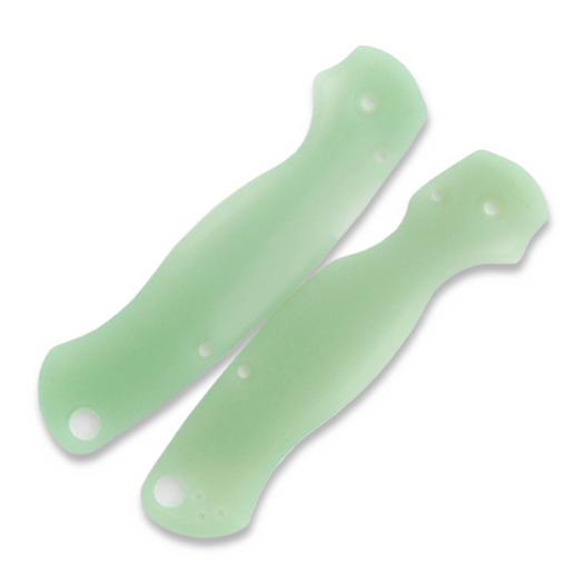 Flytanium Lotus Natural Jade G-10 Scales for Spyderco PM2 Knife