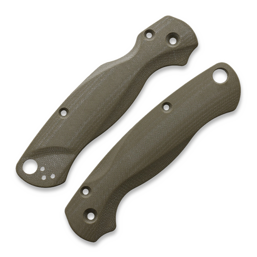 Flytanium Lotus OD Green G-10 Scales for Spyderco PM2 Knife