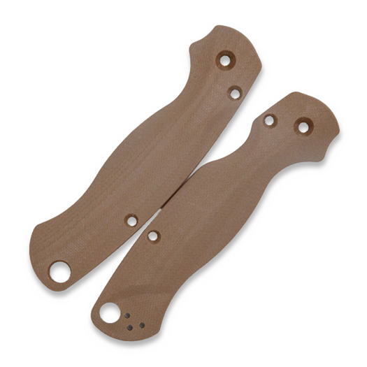 Flytanium Lotus Earth Brown G-10 Scales for Spyderco Paramilitary 2 Knife