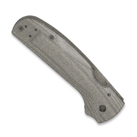 Flytanium Micarta Lotus Scales for Spyderco Shaman - Black Canvas handle scales