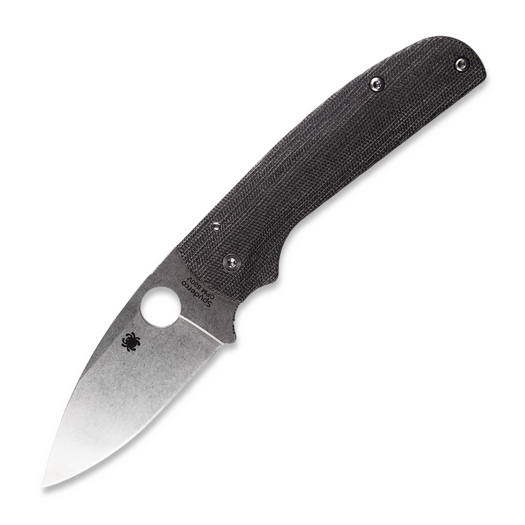Flytanium Micarta Lotus Scales for Spyderco Shaman - Black Canvas handle scales