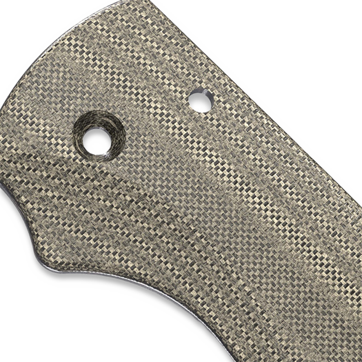 Flytanium Micarta Lotus Scales for Spyderco Shaman - Green Canvas handle scales