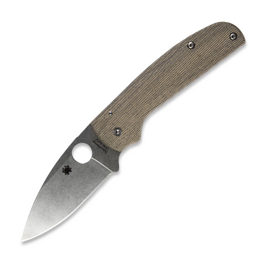 Flytanium Micarta Lotus Scales for Spyderco Shaman - Green Canvas handle scales
