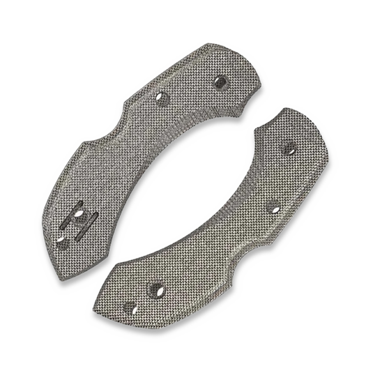 Flytanium Micarta Scales for Spyderco Dragonfly handle scales, Black Canvas