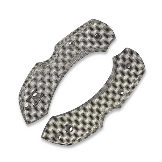Flytanium Micarta Scales for Spyderco Dragonfly handle scales, Black Canvas