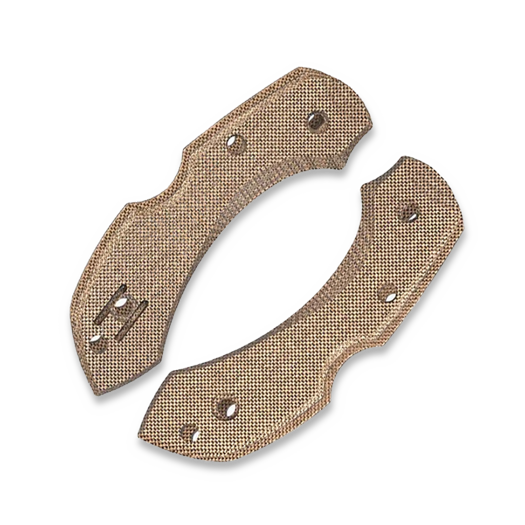 Flytanium Micarta Scales for Spyderco Dragonfly handle scales, Natural Canvas