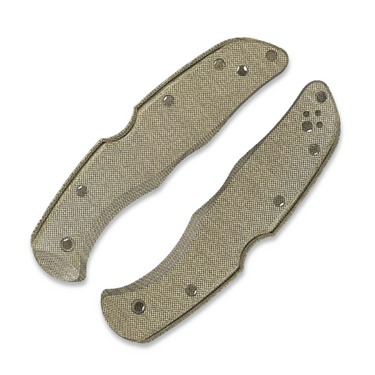 Flytanium Micarta Scales - Spyderco Endura - Green Canvas
