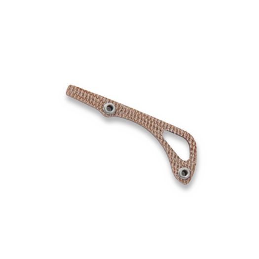 Flytanium Natural Canvas Micarta Backspacer for Benchmade Bugout