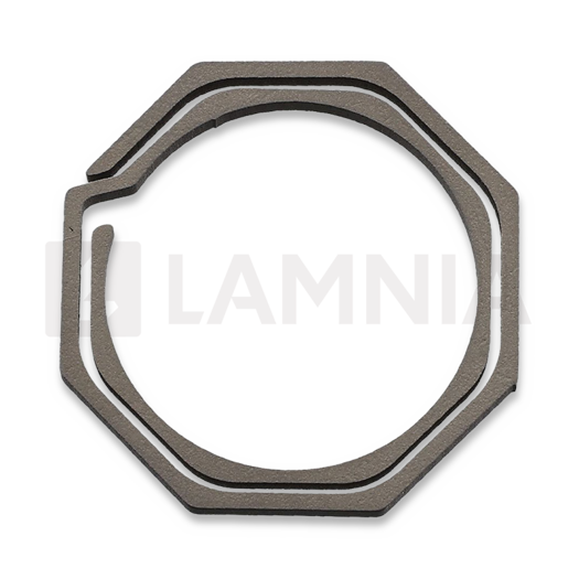 Flytanium Octagonal Titanium Keychain 30mm