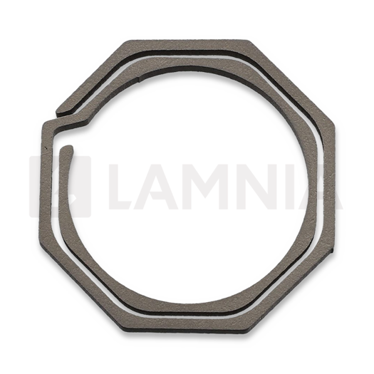 Flytanium Octagonal Titanium Keychain 30mm