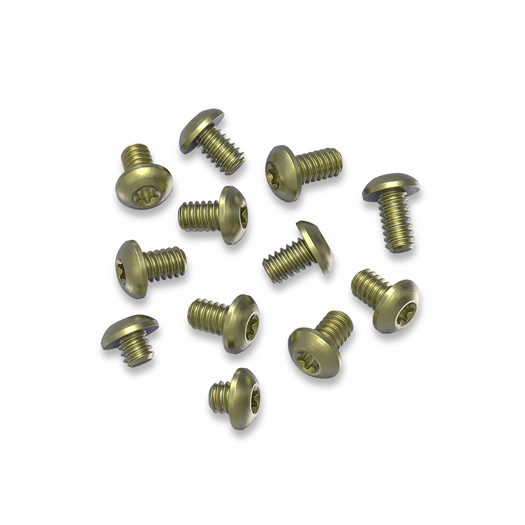 Flytanium Set of 12 Titanium Body Screws for Benchmade Bugout Gold
