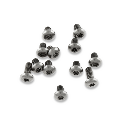 Flytanium Set of 12 Titanium Body Screws for Benchmade Bugout Silver