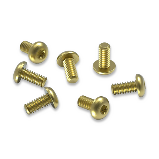 Flytanium Set of 7 Titanium Body Screws for 51, 6X and 32 Gold