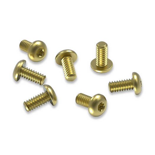 Flytanium Set of 7 Titanium Body Screws for 51, 6X and 32 Gold