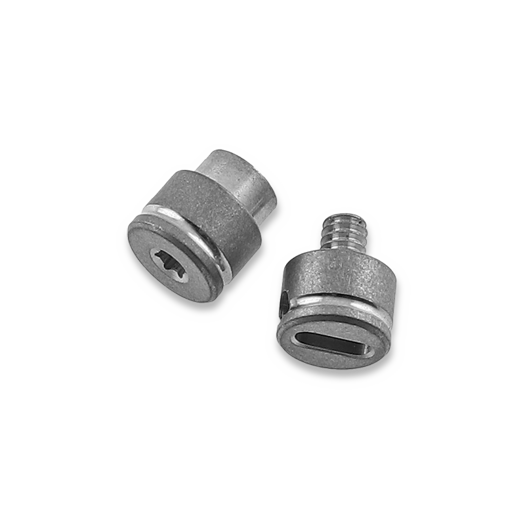 Flytanium Slotted Titanium Thumbstud Kit for Benchmade - Stonewash