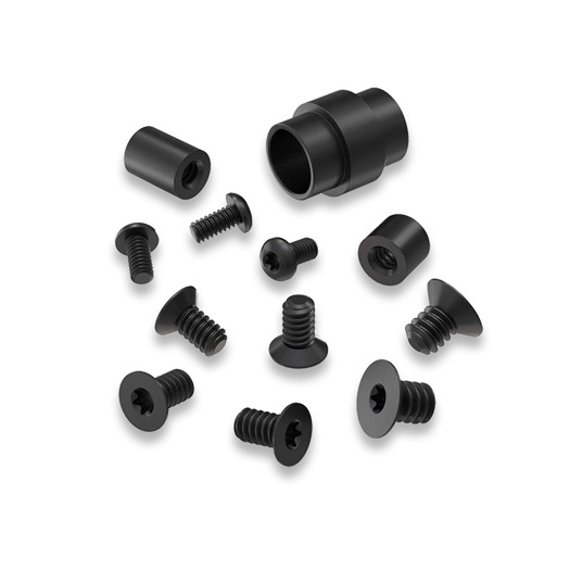 Flytanium Steel Replacement Hardware Kit - Spyderco Paramilitary 2 Knife - Black Oxide