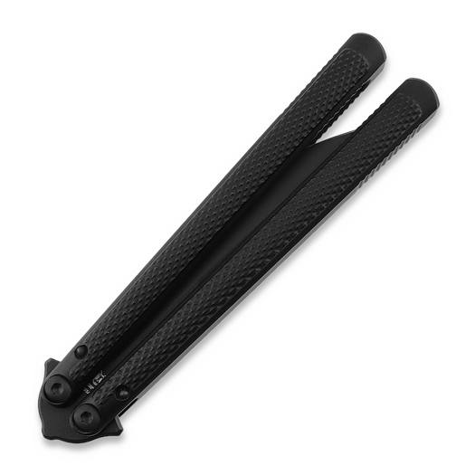 Flytanium Talisong Z - Black and Black butterfly knife
