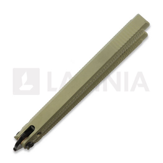 Flytanium Talisong Z - Tanto - Bushing / Champagne / Black DLC butterfly knife