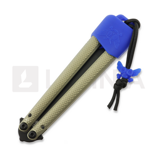 Flytanium Talisong Z - Tanto - Bushing / Champagne / Black DLC balisong