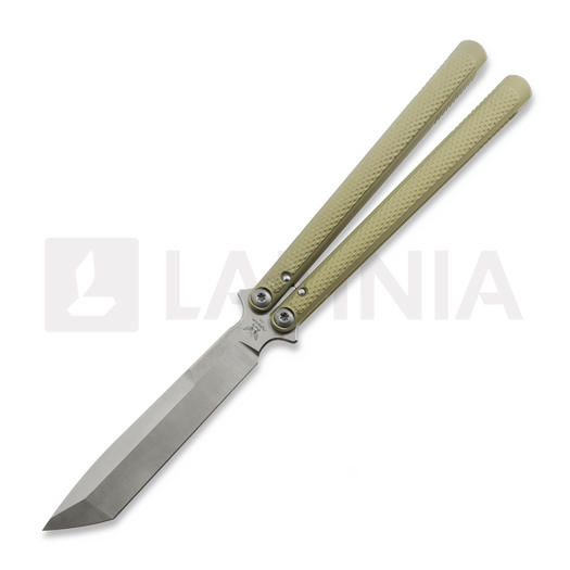 Flytanium Talisong Z - Tanto - Bushing / Champagne / Stonewash vlindermes