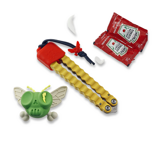 Flytanium Tatersong Limited Edition - Crinkle Cut balisong
