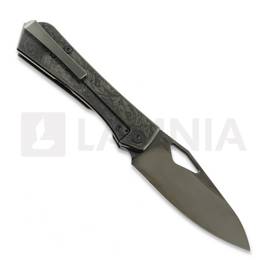 Πτυσσόμενο μαχαίρι Flytanium Theory - Obsidian Filigree DLC Finish - Obsidian DLC