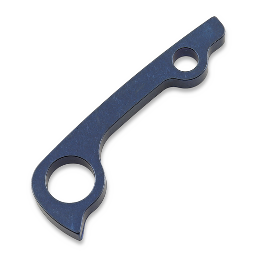 Flytanium Titanium Backspacer for Spyderco PM2 - Dark Blue Anodize