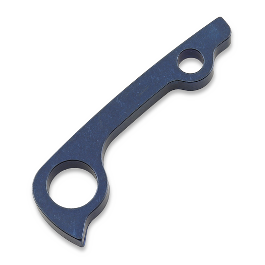 Flytanium Titanium Backspacer for Spyderco PM2 - Dark Blue Anodize