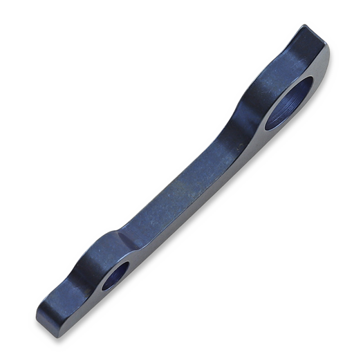 Flytanium Titanium Backspacer for Spyderco PM2 - Dark Blue Anodize