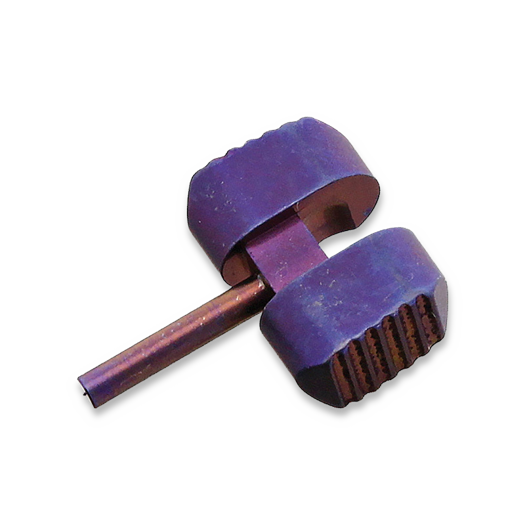 Flytanium Titanium Ball Cage Lock for Spyderco Manix 2 - Purple