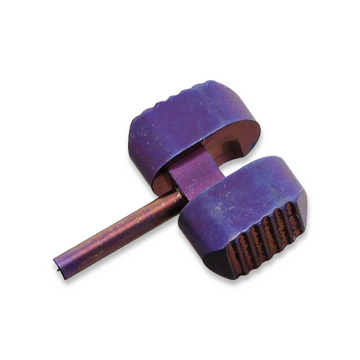 Flytanium Titanium Ball Cage Lock for Spyderco Manix 2 - Purple