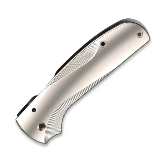 Flytanium Titanium Lotus Scales for Spyderco Shaman - Stonewash handle scales