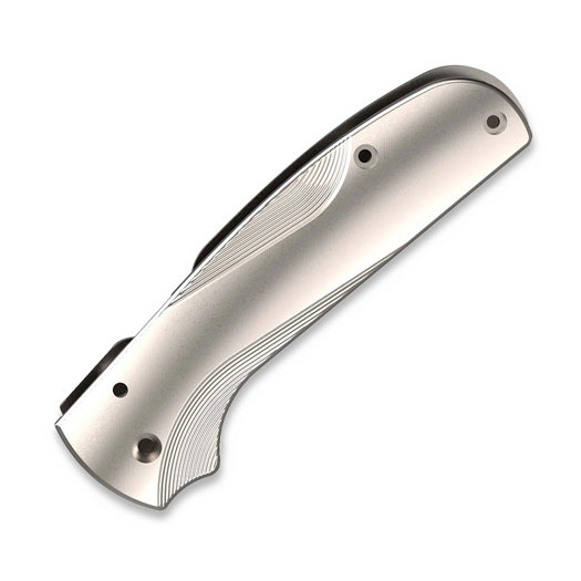 Flytanium Titanium Lotus Scales for Spyderco Shaman - Stonewash handle scales