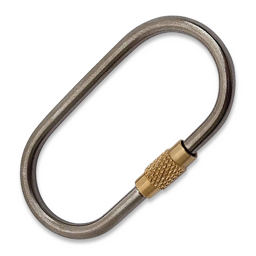 Flytanium Titanium Oval Keyring with Screw Closure