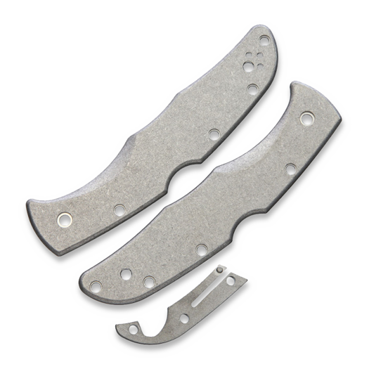 Flytanium Titanium Scale Kit for Spyderco Endura - Stonewash