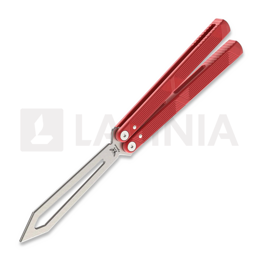 Cvičné nož motýlek Flytanium Zenith Trainer 2.0 - Lava Red / Stonewash