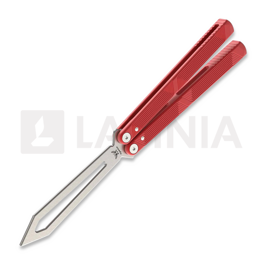 Balisong trainer Flytanium Zenith Trainer 2.0 - Lava Red / Stonewash