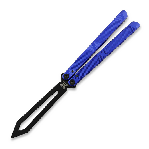 Flytanium Zenith Trainer - Static Blue / Black balisong trainer