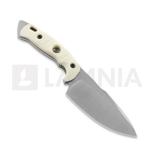 Cuțit Fobos Knives Alaris, G10 Ivory - Black Liner