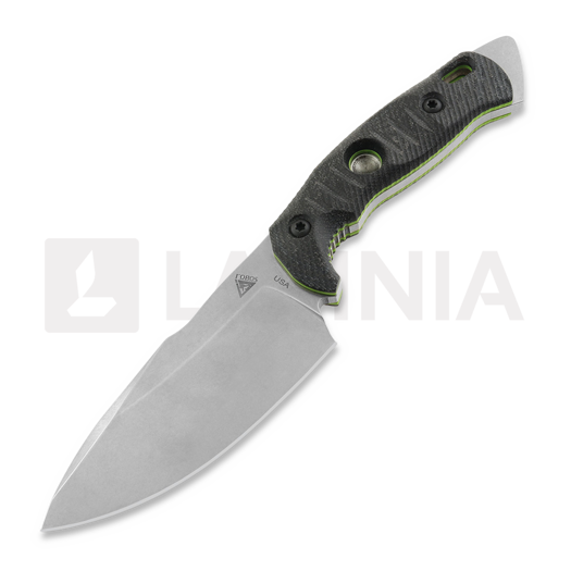 Fobos Knives Alaris nož, Micarta Black - Green Liner