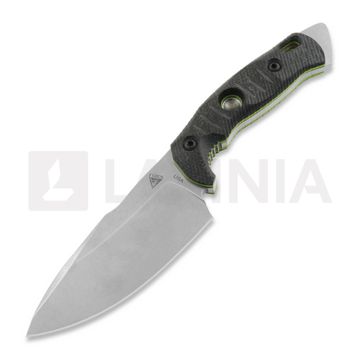 Нож Fobos Knives Alaris, Micarta Black - Green Liner